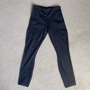 Athleta High Rise Precision 7/8 Tight, black